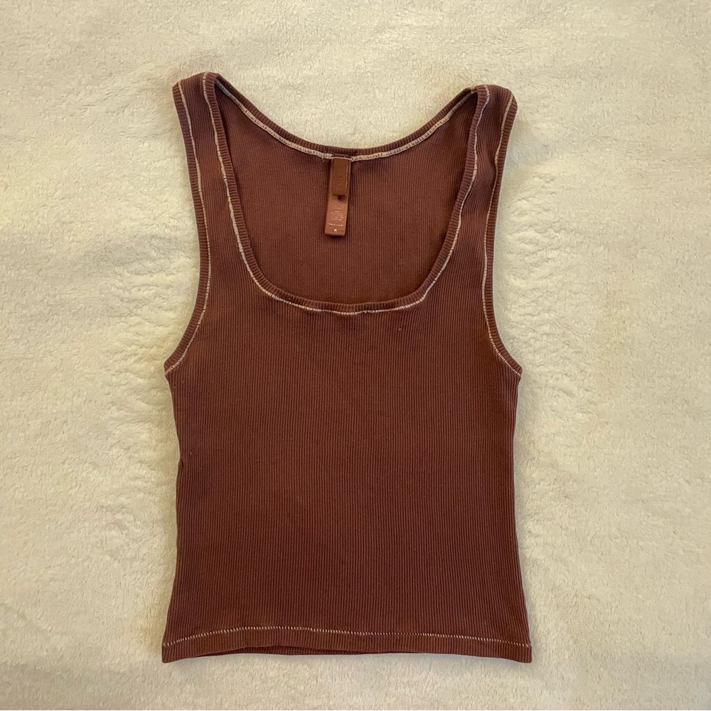 SKIMS Brown Tank Top sz M
